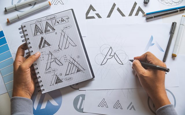 Trademark logo sketch